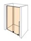 Dušo durys ALTERNA FREE GRAB Slide 1400 chrome цена и информация | Dušo durys ir sienelės | pigu.lt
