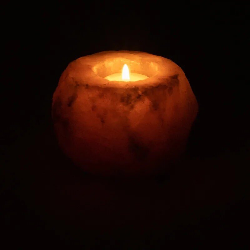Himalajų druskos žvakidė, 1 vnt. kaina ir informacija | Žvakės, Žvakidės | pigu.lt