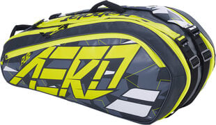 Teniso rakečių dėklas Babolat Rh6 Pure Aero X6, juodas/geltonas kaina ir informacija | Lauko teniso prekės | pigu.lt