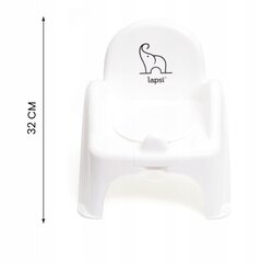 Naktipuodis su WC sėdyne ir platforma Lapsi 3in1, baltas kaina ir informacija | Naktipuodžiai | pigu.lt