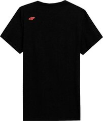 Кофта мужская 4F 4FSS23TTSHM537 M537 черного цвета р.XL цена и информация | Мужские футболки | pigu.lt
