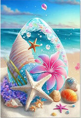 5D Deimantinis paveikslas Paplūdimys, 40x30 cm kaina ir informacija | Deimantinės mozaikos | pigu.lt