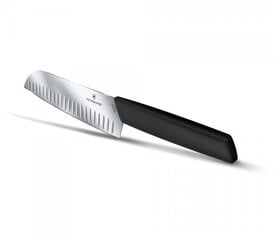 Peilis "Santoku", 17 cm ilgio, juodas VICTORINOX 6.9053.17KB kaina ir informacija | Peiliai ir jų priedai | pigu.lt