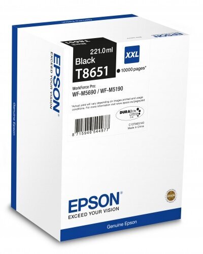 Epson-Ink Cartridge T8651, juoda kaina ir informacija | Kasetės rašaliniams spausdintuvams | pigu.lt