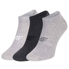 Kojinės moterims 4f, pilkos, 3 poros kaina ir informacija | Moteriškos kojinės | pigu.lt