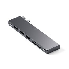 Satechi Pro Hub Slim, space gray - USB hub kaina ir informacija | Adapteriai, USB šakotuvai | pigu.lt