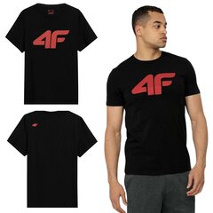 Marškinėliai vyrams 4f, juodi kaina ir informacija | Vyriški marškinėliai | pigu.lt