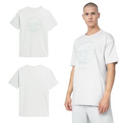 Теплая мужская футболка 4F, серый, размер S цена и информация | Мужские футболки | pigu.lt