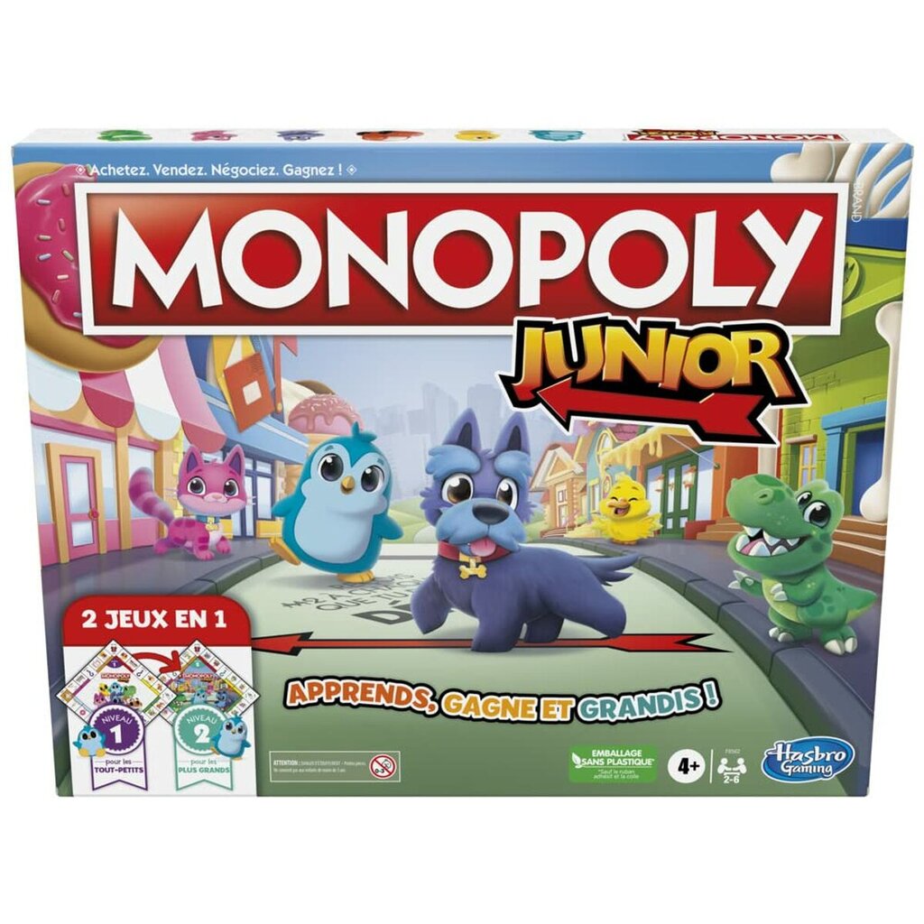 Stalo žaidimas Monopoly Junior, FR kaina ir informacija | Stalo žaidimai, galvosūkiai | pigu.lt