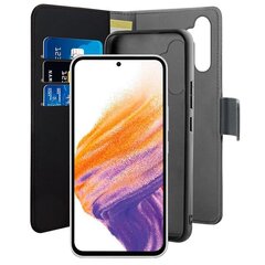 Puro Wallet Detachable Sam A54 5G A546 2w1 czarne|black PUSGA54BOOKC3BLK цена и информация | Чехлы для телефонов | pigu.lt