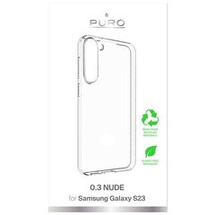 Puro Nude 0.3 Sam S23 S911 przeźroczysty|transparent PUSGS2303NUDETR цена и информация | Чехлы для телефонов | pigu.lt