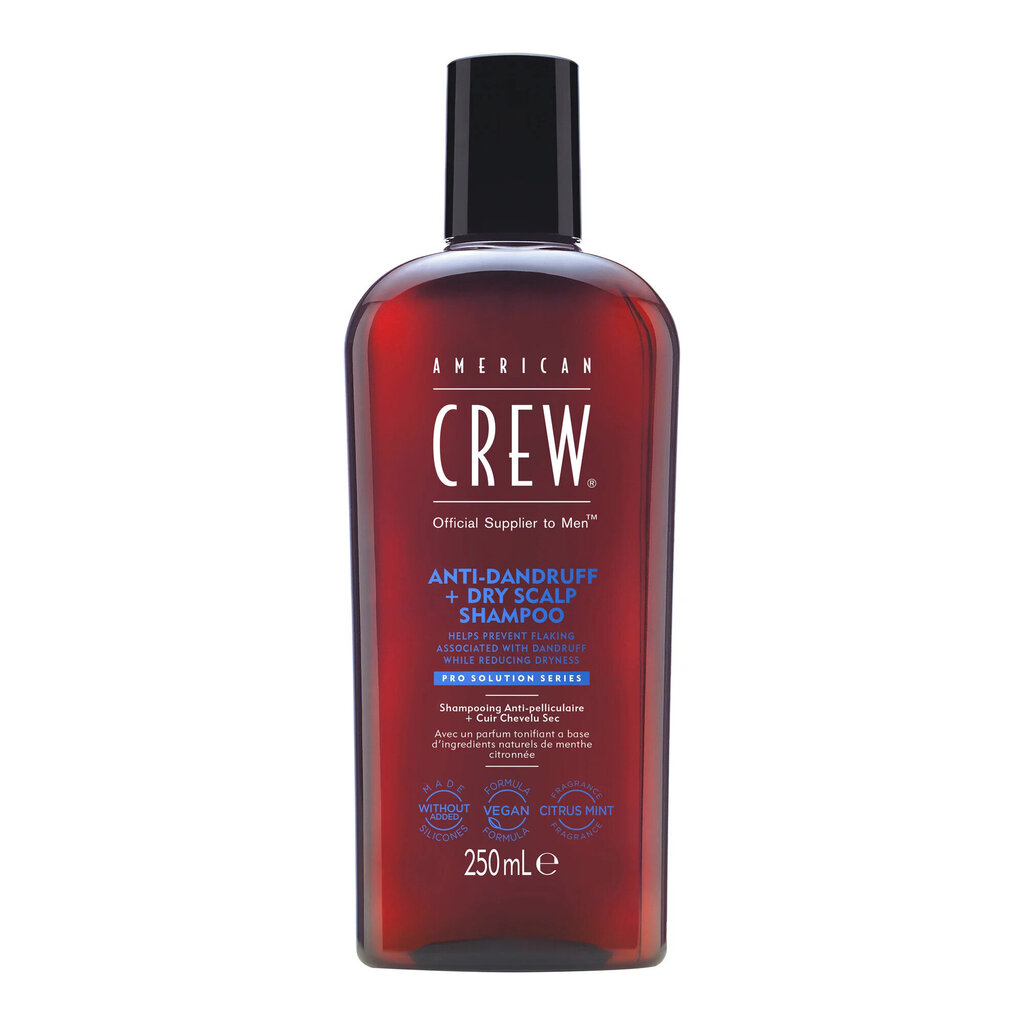 Šampūnas nuo pleiskanų sausai galvos odai American Crew, 250 ml цена и информация | Šampūnai | pigu.lt