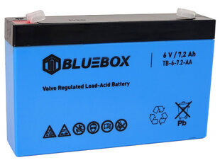 Gelinis akumuliatorius Bluebox VRLA AGM 6V 7.2Ah kaina ir informacija | Akumuliatoriai | pigu.lt