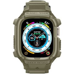 Spigen Rugged Armor Pro Apple Watch Ultra 49mm vintage khaki ACS05915 цена и информация | Аксессуары для смарт-часов и браслетов | pigu.lt