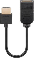 Goobay, HDMI 2.0, 10 cm цена и информация | Адаптеры, USB-разветвители | pigu.lt