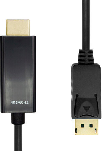 Fujtech DisplayPort/HDMI, 3 m цена и информация | Kabeliai ir laidai | pigu.lt