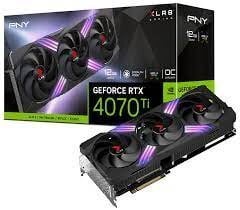 PNY GeForce RTX 4070 Ti OC XLR8 Gaming Verto TF (VCG4070T12TFXXPB1-O) kaina ir informacija | Vaizdo plokštės (GPU) | pigu.lt
