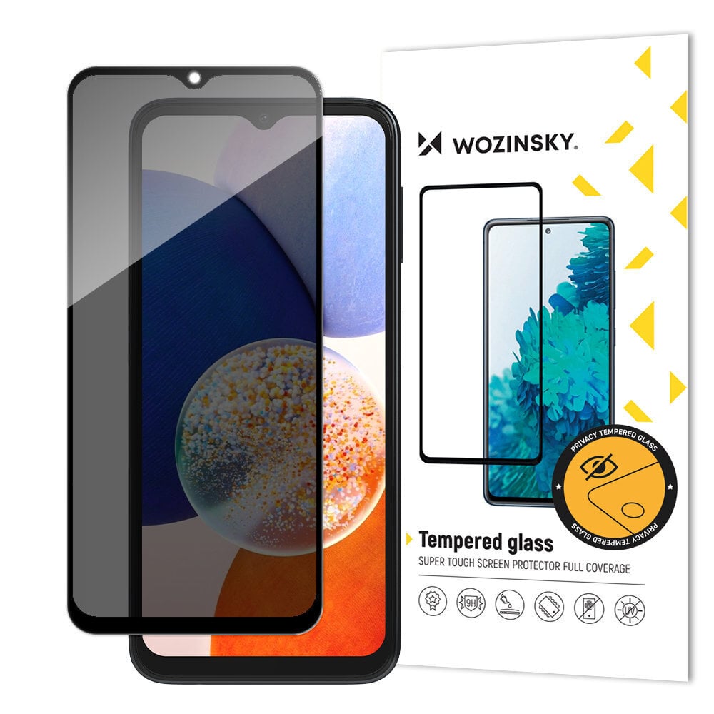 Apsauginis stiklas Wozinsky Privacy Samsung Galaxy A23 kaina ir informacija | Apsauginės plėvelės telefonams | pigu.lt