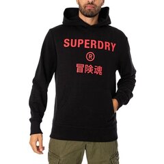 Code core sport hood superdry for men's black m2012562agi5 M2012562AGI5 цена и информация | Мужские толстовки | pigu.lt