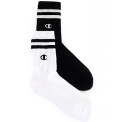 2pk short crew socks champion legacy for women's white u14736kk001 U14736KK001 цена и информация | Женские носки | pigu.lt