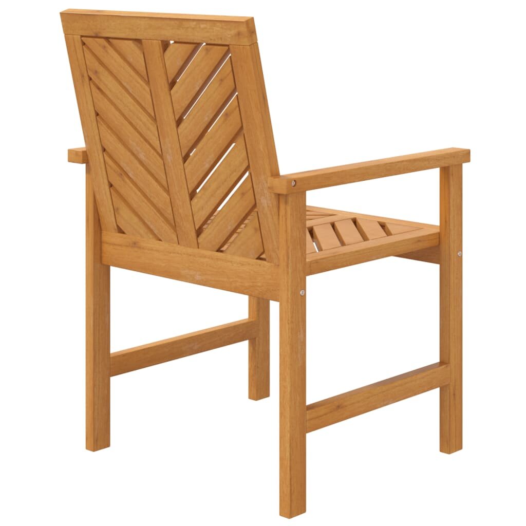 vidaXL Sodo valgomojo kėdės, 2vnt., akacijos medienos masyvas kaina ir informacija | Lauko kėdės, foteliai, pufai | pigu.lt
