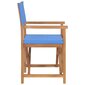 vidaXL Sulankstomos režisieriaus kėdės, 2vnt., mėlynos, tikmedis kaina ir informacija | Lauko kėdės, foteliai, pufai | pigu.lt