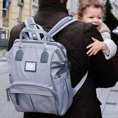Рюкзак для мамы Beaba Wellington, серый вереск цена и информация | Аксессуары для колясок | pigu.lt
