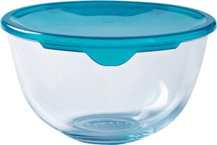 Круглая коробочка для завтраков с крышкой Pyrex Cook & Store 16 x 16 x 10 cm Синий 1 L Силикон Cтекло (3 штук) цена и информация | Посуда для хранения еды | pigu.lt