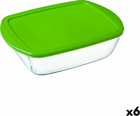 Круглая коробочка для завтраков с крышкой Pyrex Cook & Freeze 1,1 L 15 x 15 x 10 cm Прозрачный Силикон Cтекло (4 штук) цена и информация | Посуда для хранения еды | pigu.lt