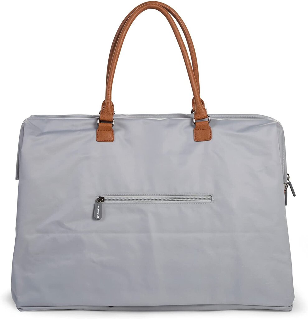Mamos reikmenų krepšys Childhome Mommy bag, pilkas/baltas цена и информация | Vežimėlių priedai | pigu.lt