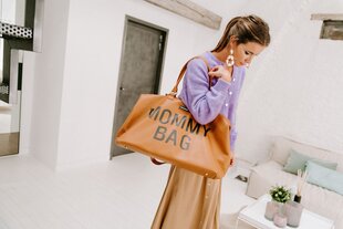 Сумка для мамы Childhome MOMMY BAG, коричневая с эффектом кожи цена и информация | Аксессуары для колясок | pigu.lt