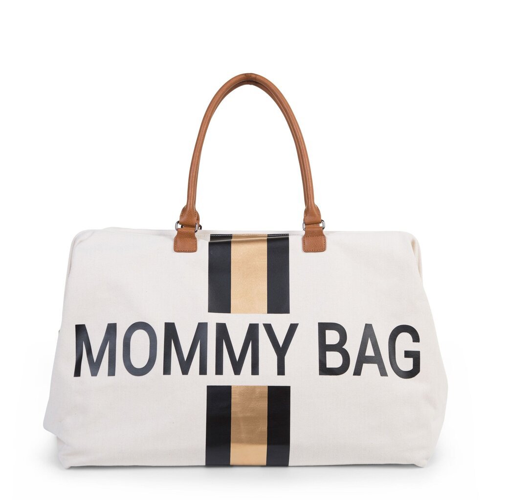 Mamos krepšys Childhome Mommy bag, black/gold kaina ir informacija | Vežimėlių priedai | pigu.lt