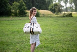 Mamos krepšys Childhome Mommy bag, black/gold kaina ir informacija | Vežimėlių priedai | pigu.lt