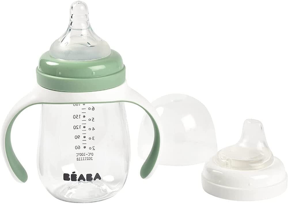 Mokomasis buteliukas-gertuvė 2in1 Beaba, 210 ml kaina ir informacija | Buteliukai kūdikiams ir jų priedai | pigu.lt