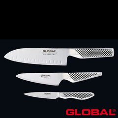 Набор ножей Global, 3 предмета цена и информация | Ножи и аксессуары для них | pigu.lt