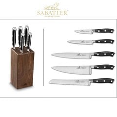 Набор кухонных ножей Sabatier International с подставкой, 6шт. цена и информация | Ножи и аксессуары для них | pigu.lt