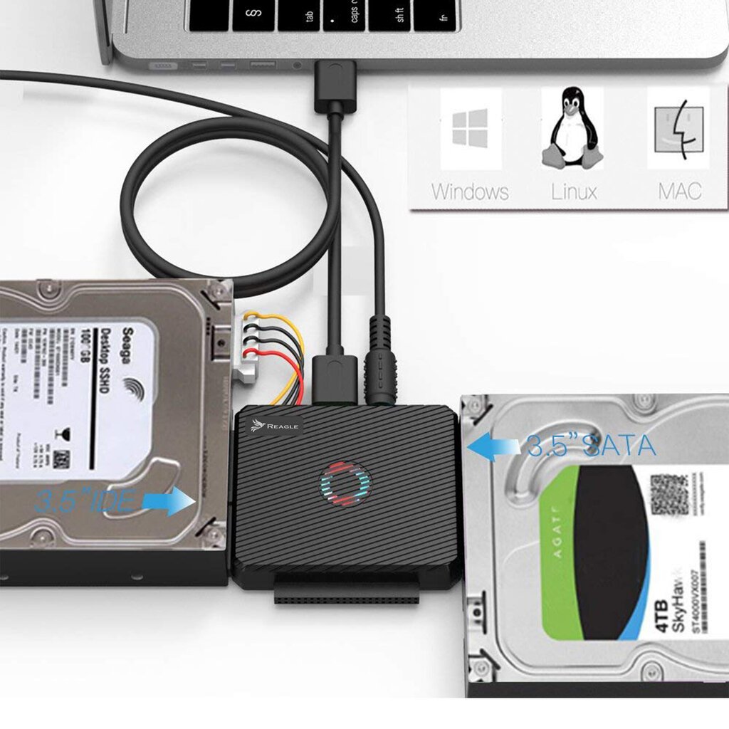 Adapteris ReagleUSB 3.1 SATA III IDE цена и информация | Adapteriai, USB šakotuvai | pigu.lt