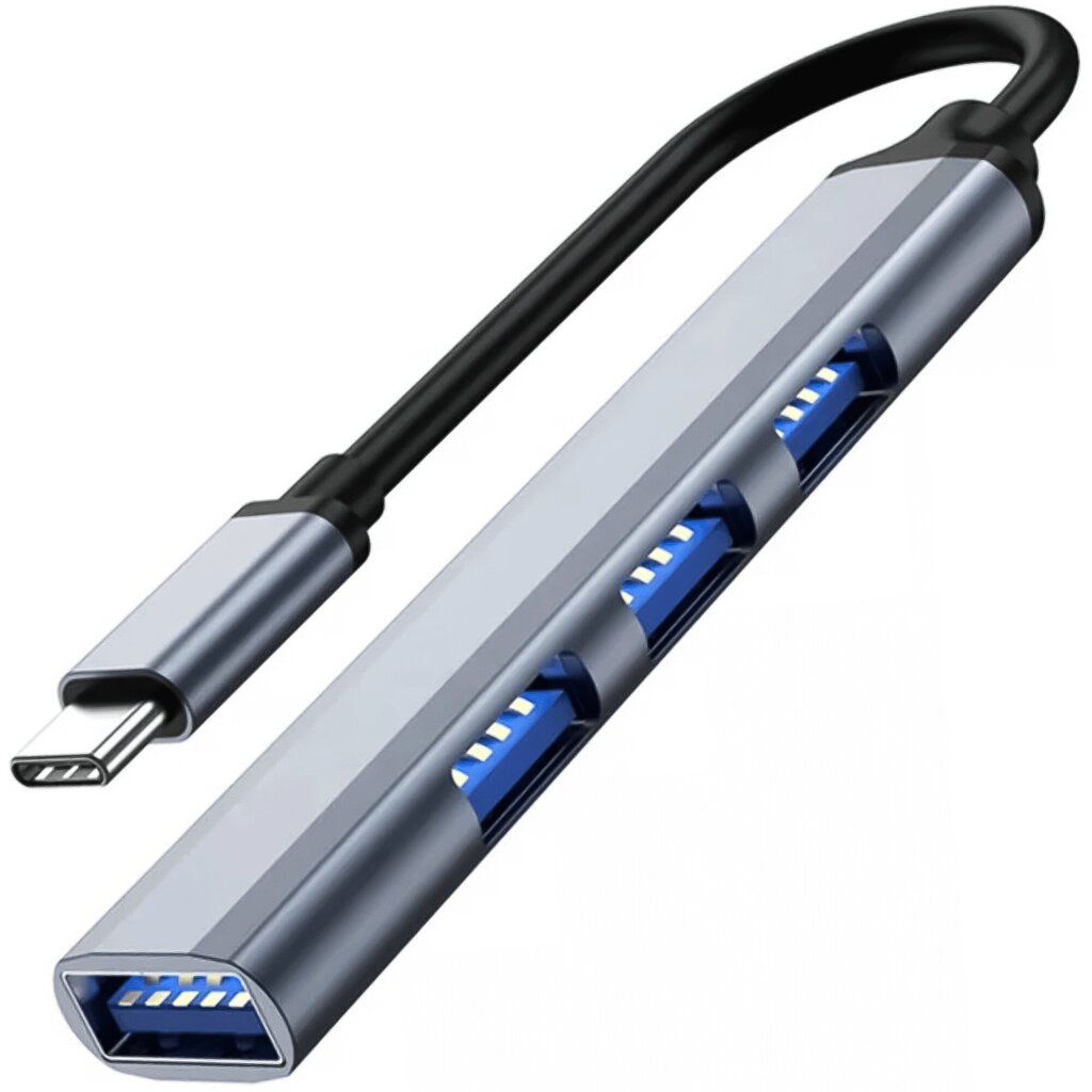 Adapteris Reagle HUB USB-C 4x USB 3.2 Gen kaina ir informacija | Adapteriai, USB šakotuvai | pigu.lt