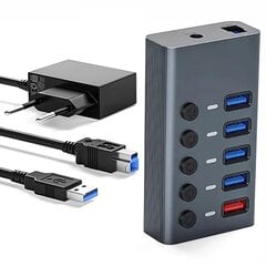 Adapteris Reagle 5 in 1 USB 3.1 цена и информация | Адаптеры, USB-разветвители | pigu.lt