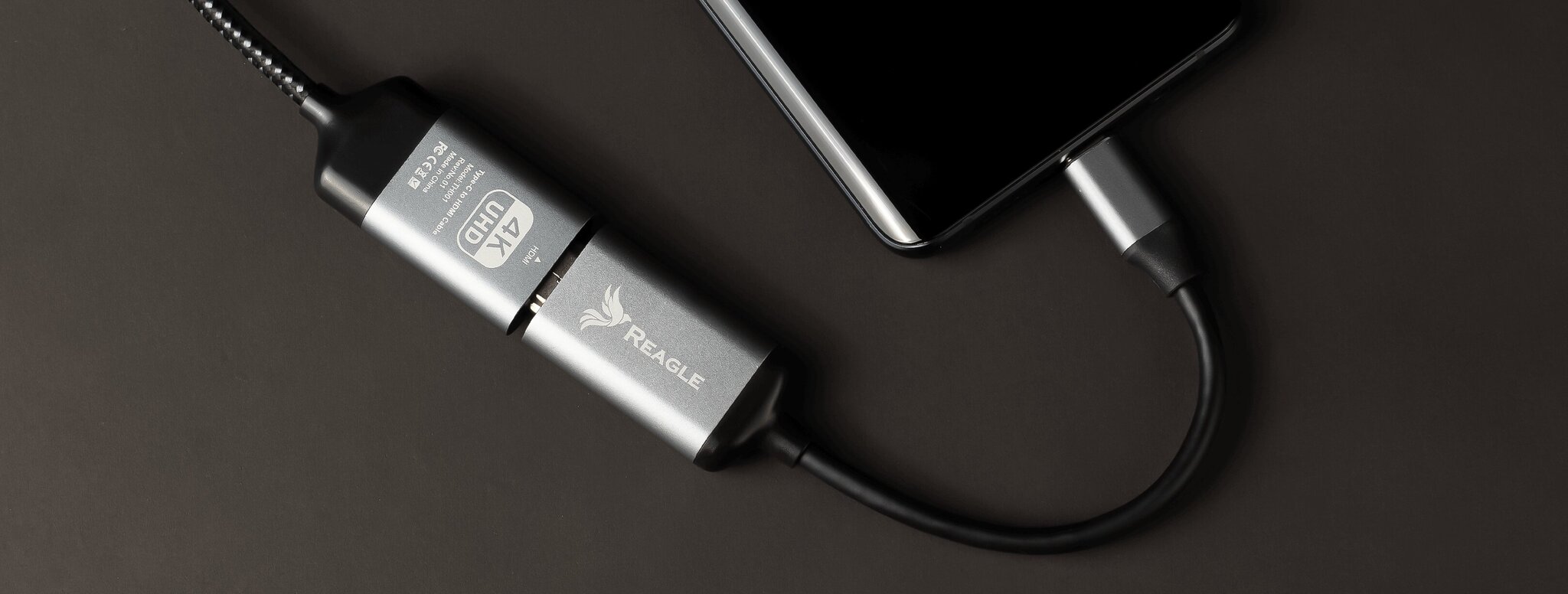 Adapteris Reagle USB C-HDMI 4K цена и информация | Adapteriai, USB šakotuvai | pigu.lt