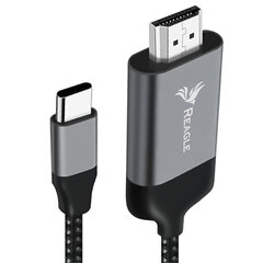 Reagle USB-C/HDMI, 2 m kaina ir informacija | Kabeliai ir laidai | pigu.lt