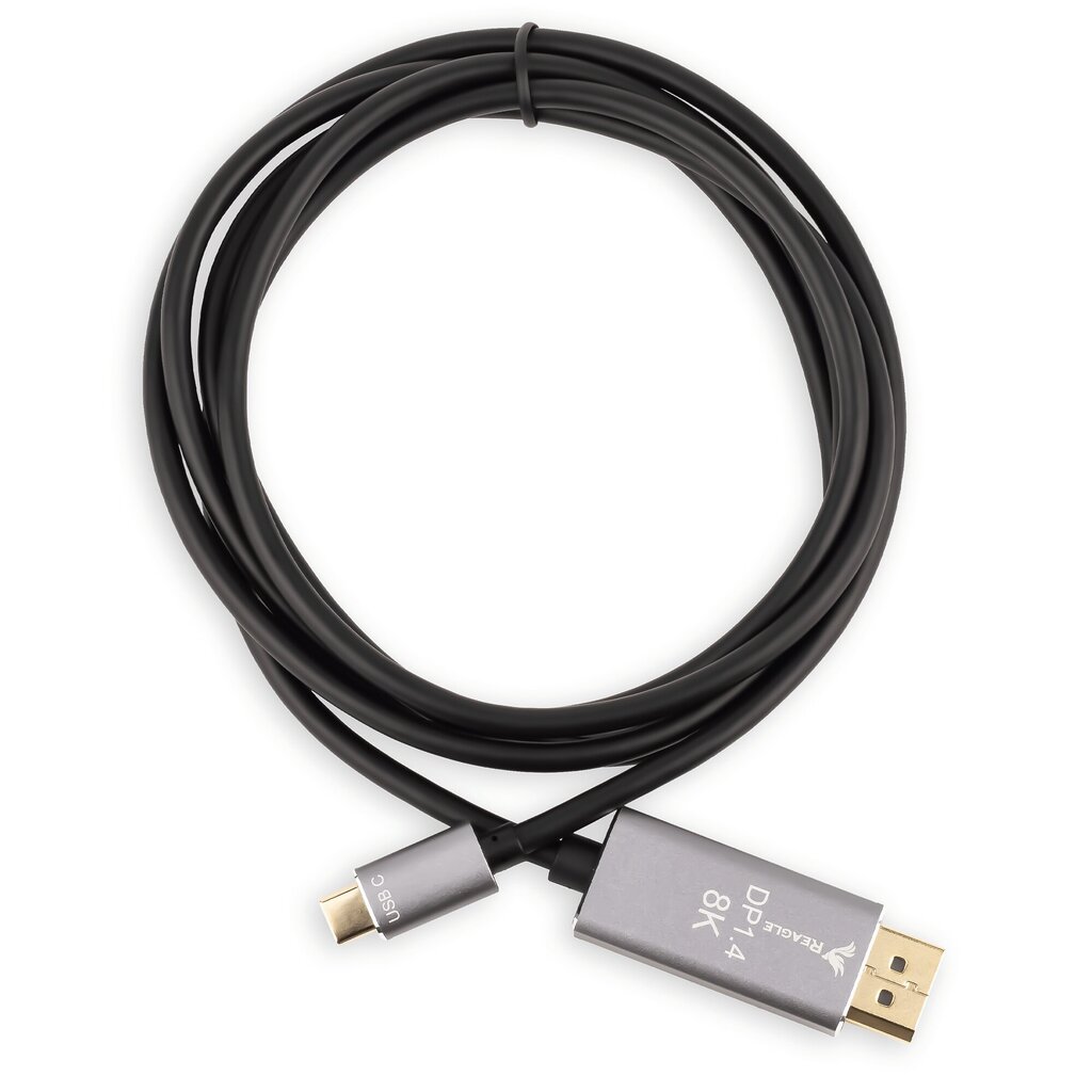 Reagle USB-C/DisplayPort, 1.8 m цена и информация | Kabeliai ir laidai | pigu.lt