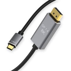 Reagle USB-C/DisplayPort, 1.8 m kaina ir informacija | Kabeliai ir laidai | pigu.lt