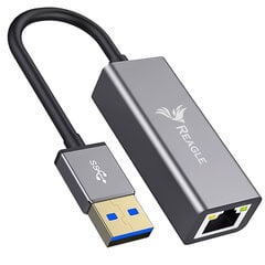 Adapteris Reagle USB-Ethernet LAN kaina ir informacija | Adapteriai, USB šakotuvai | pigu.lt