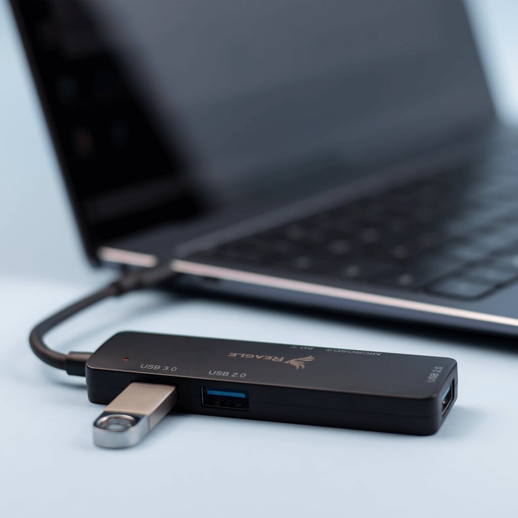 Šakotuvas Reagle 5 in 1 SD/TF USB-C цена и информация | Adapteriai, USB šakotuvai | pigu.lt