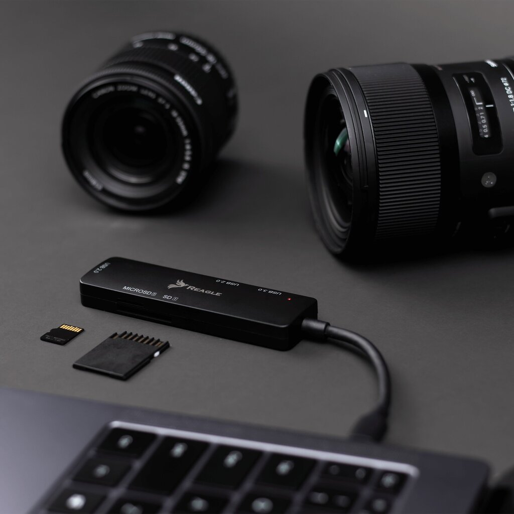 Šakotuvas Reagle 5 in 1 SD/TF USB-C цена и информация | Adapteriai, USB šakotuvai | pigu.lt