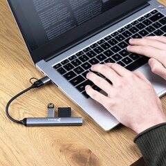 Šakotuvas Reagle 2 in 1 USB-C USB 3.1 SD/TF kaina ir informacija | Adapteriai, USB šakotuvai | pigu.lt
