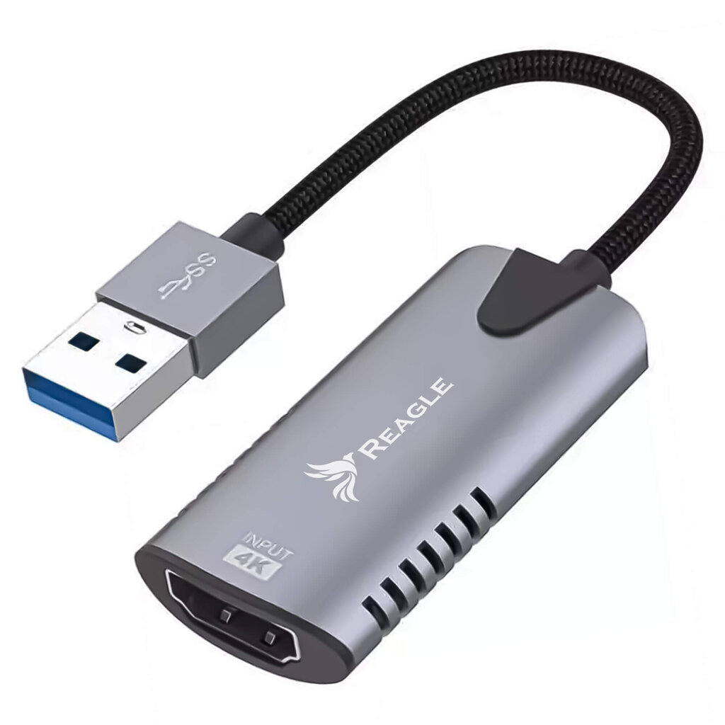 Adapteris Reagle 4K USB 3.2 Gen 1 HDMI kaina ir informacija | Adapteriai, USB šakotuvai | pigu.lt