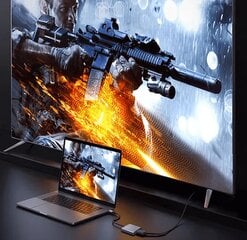 REAGLE HUB adapteris USB-C ekrano prievadas DP 8K 60Hz PD M1 M2 цена и информация | Адаптеры, USB-разветвители | pigu.lt