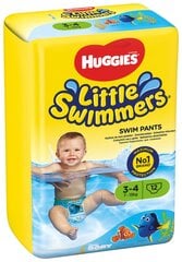 Подгузники - купальники HUGGIES Little Swimmers Small, размер 3-4, 12 шт. цена и информация | Подгузники | pigu.lt